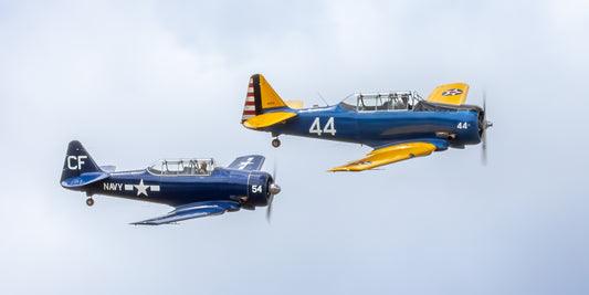 "Twin Texans" - North American T-6 and SNJ 'Texan'