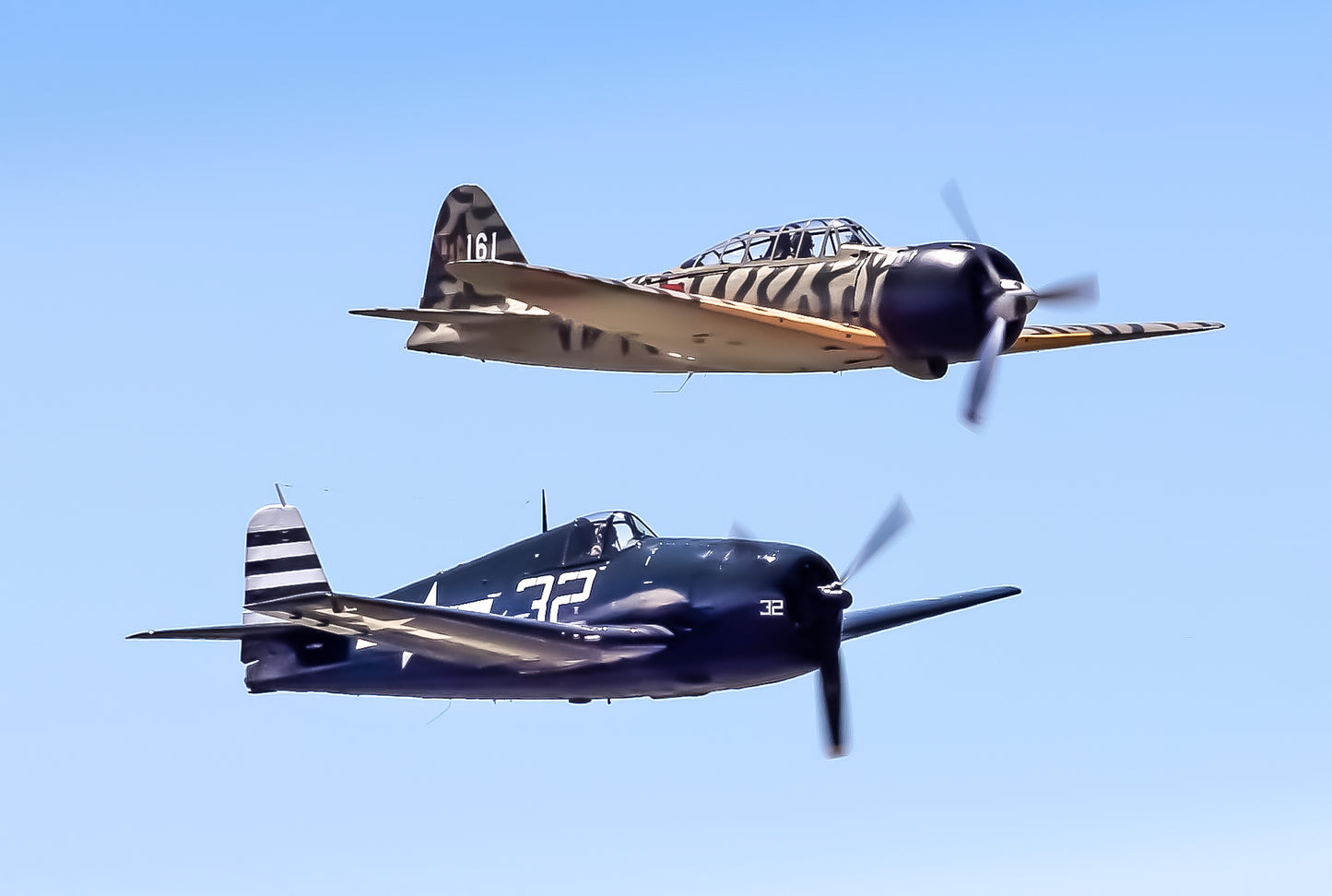 "Old Warriors" - Grumman F6F with Mitsubishi A6M3 Zero