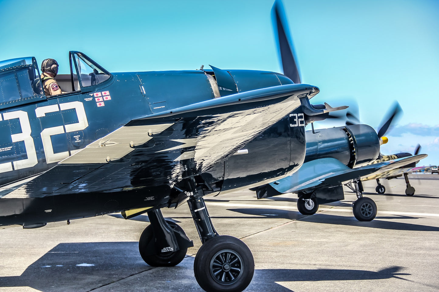 "Line Up" - Hellcat, Corsair and Zero